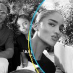 Dede Ayew and his gorgeous wife and daughters at Paris. Image Credit: @elaliaaa