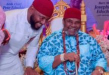 Pete Edochie and his son, Yul