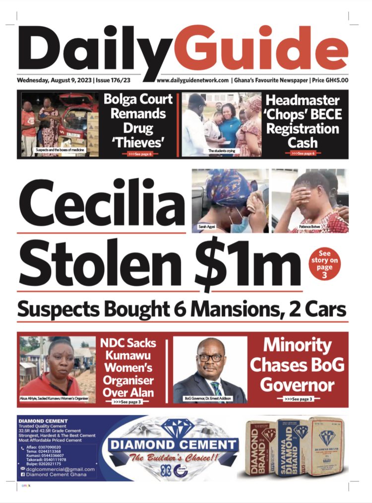 Newspaper Headlines Wednesday August 9 2023 Adomonline