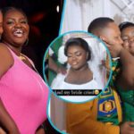 Ghanaian couple Jesse and Prince rock kente ensemble for their traditional wedding. Photo credit: @browneyememories