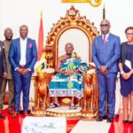 Otumfuo Osei Tutu II with the project team