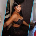 Fantana (middle) and her mother, Hon Dorcas Affo-Toffey (left and right) dazzling in photos. Image Credit: @dorcasaffotoffey