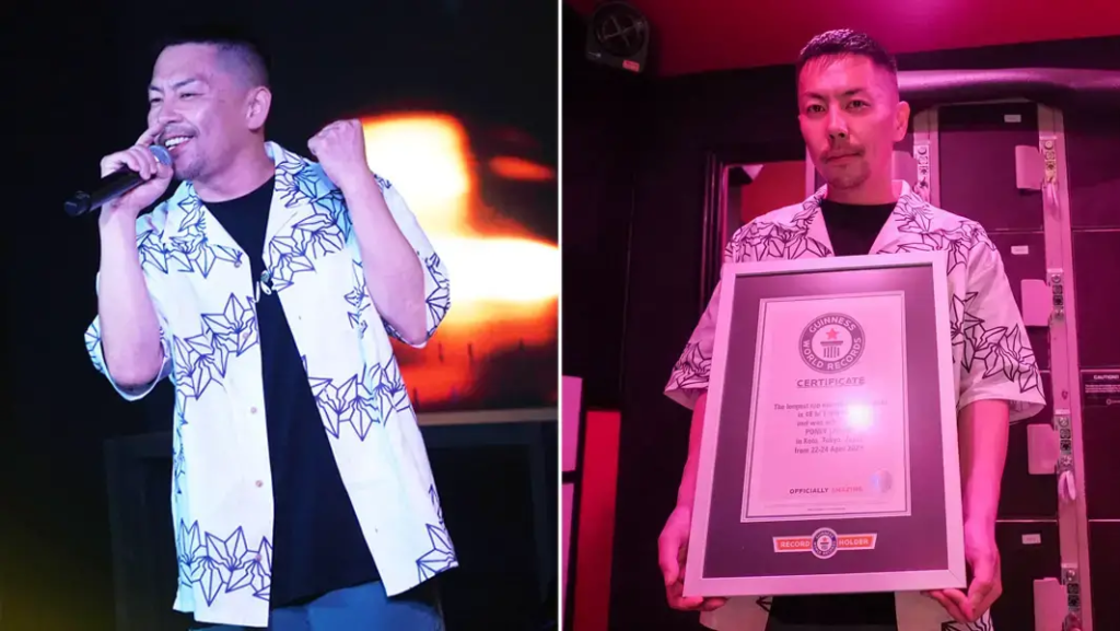Japanese rapper breaks Guinness World Record for longest rap marathon
