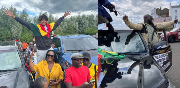 The journey of 13 ambitious Ghanaians— twelve men and one woman— started on July 23 and ended on Sunday, August 6 in London | credit: @wanderlustghana/ Twitter