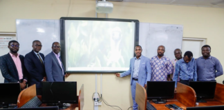 A former student of the University of Cape Coast (UCC), Reverend Henry Godson-Afful, has made a generous contribution by providing a digital smart board to the College of Education Studies.