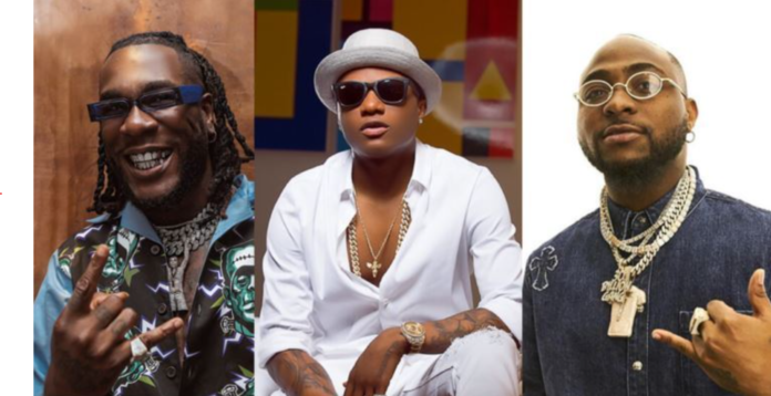 Burna Boy, Wizkid and Davido