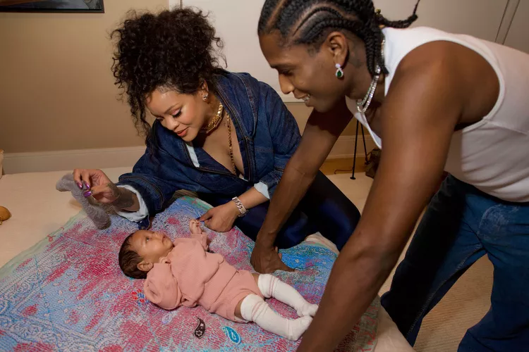 Rihanna and A$AP Rocky share first photos of baby son Riot Rose