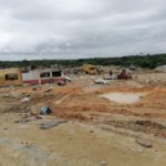 The quarry site at Shama after the explosion