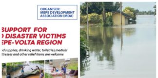Adom Support for Mepe Flood Victims