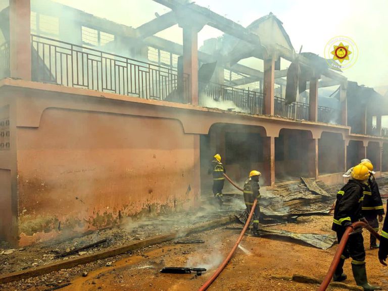 Simms SHS students sleep in classrooms after fire incident