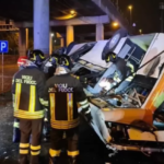 Tourist bus plunges from bridge, killing 21