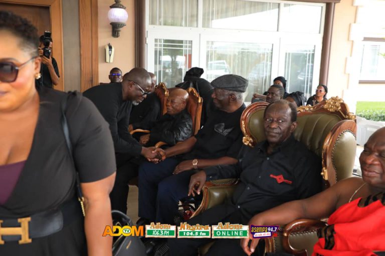 Adom Brands of Multimedia Group commiserate with Former Prez Kufuor [Photos]