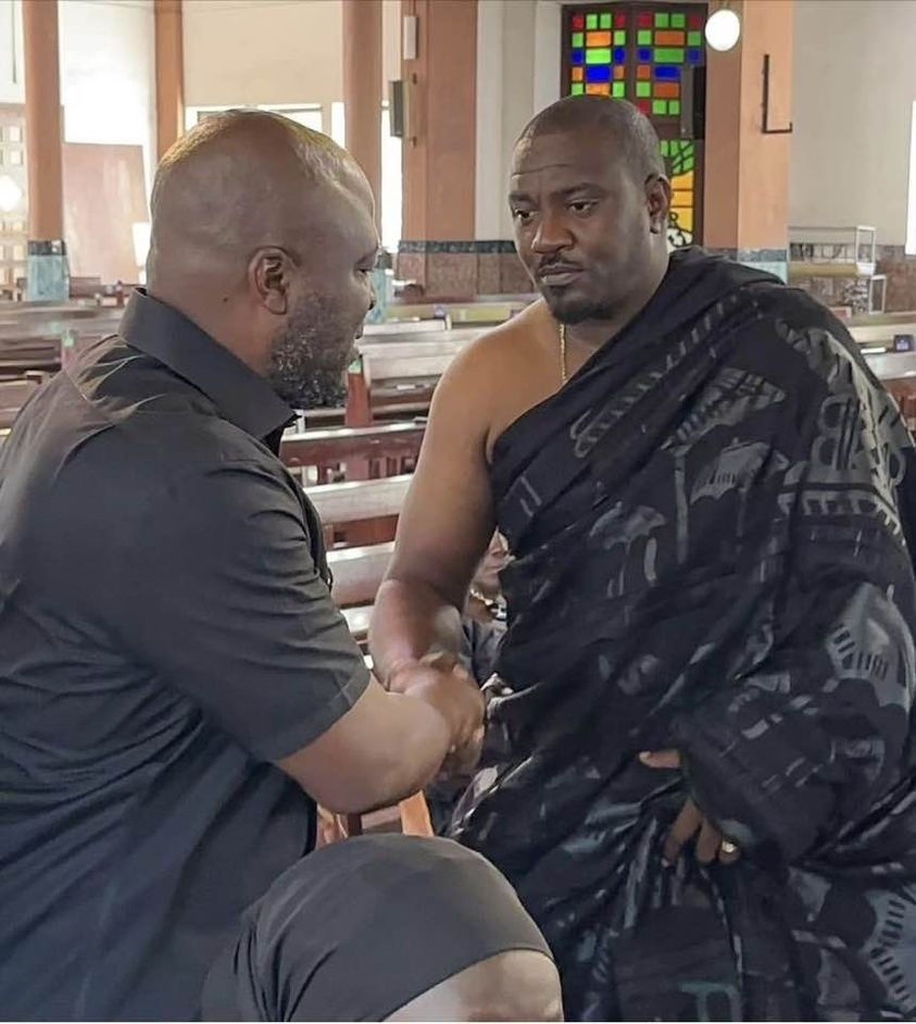 John Mahama, NDC mourn with Dumelo as he buries mum