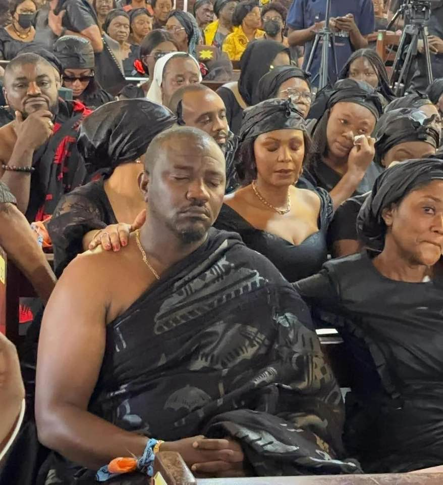 John Mahama, NDC mourn with Dumelo as he buries mum