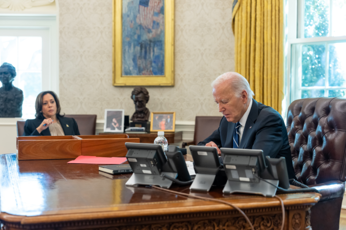 President Biden, with Vice President Harris, calls Prime Minister Netanyahu.