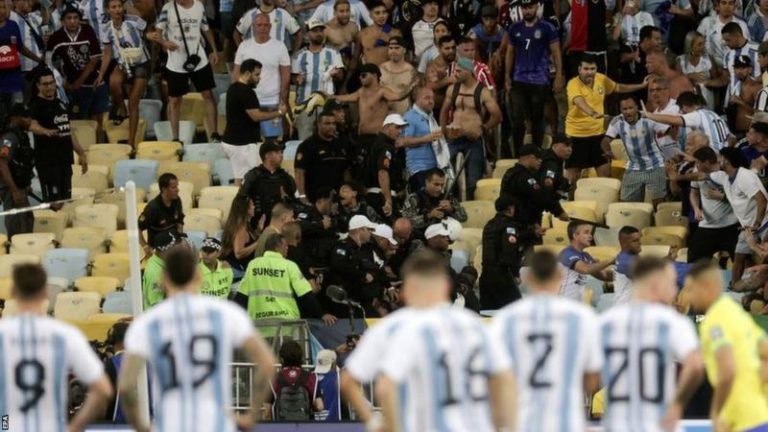 Fifa launches investigation into Brazil-Argentina match disorder