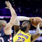 NBA: LeBron James sets league record for minutes played in Lakers defeat by Philadelphia 76ers