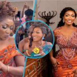 Agyeman-Badu and Regitta Arthur look classy in a kente gown. Photo credit: @ghkwaku