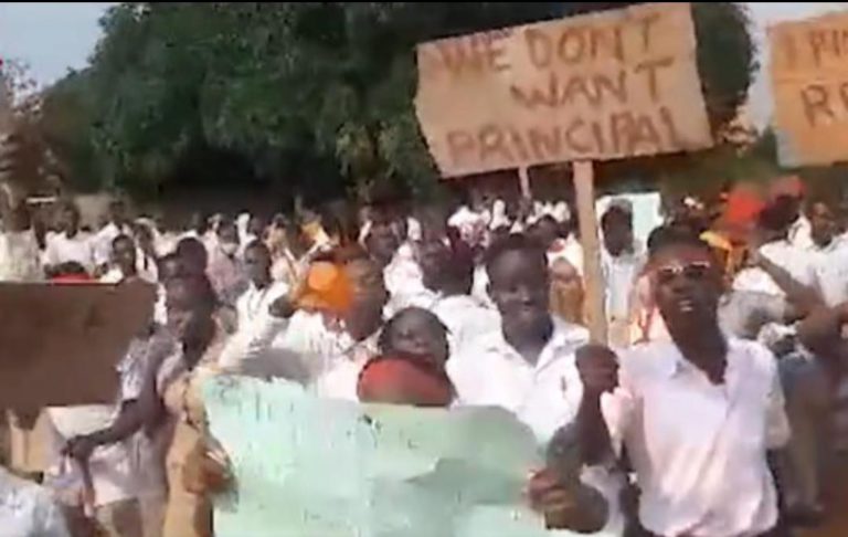 Nkanchina Midwifery and Nursing College students protest, demand principal’s removal