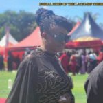 Diana Asamoah arrived at Theresa Kufuor’s funeral 
