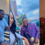 John Dumelo and Benedicta teasing Kalybos Photo Source: mmtvghana