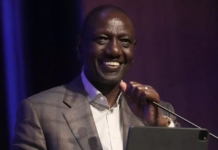 Kenyan President William Ruto delivers keynote remarks during a U.S.- Kenya - Copyright © africanews Jeff Chiu/Copyright 2023 The AP