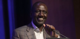 Kenyan President William Ruto delivers keynote remarks during a U.S.- Kenya - Copyright © africanews Jeff Chiu/Copyright 2023 The AP