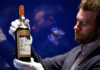 Jonny Fowle, Sotheby's global head of whisky, unveils a bottle of The Macallan 1926, the world's most expensive whisky on October 19, 2023 in London, England.