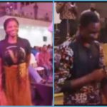 A collage of the male and female congregant who was paired by their pastor Photo credit: Twitter Source: @sikanikwame_.