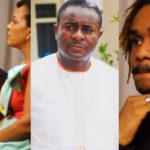 My mum said my dad is a sore loser and it is true – Emeka Ike’s son vents again Emeka Ike (middle) and his son, right