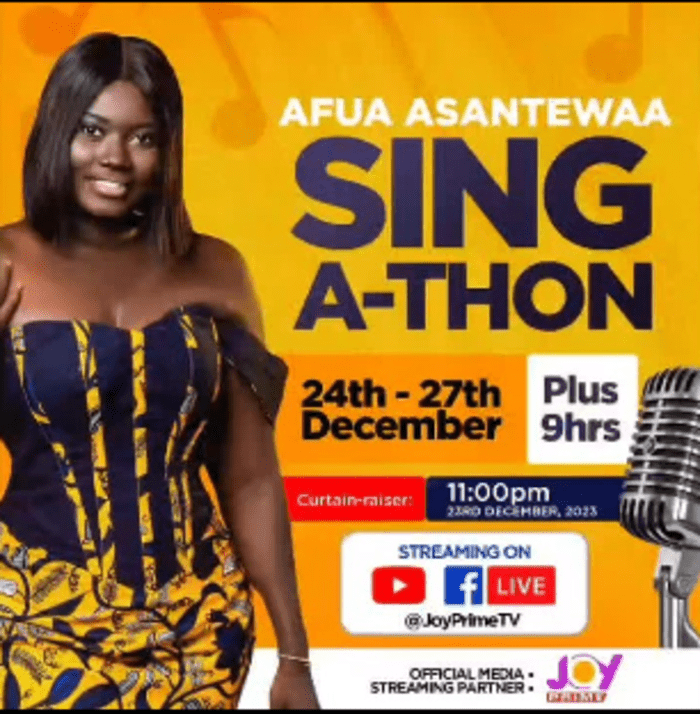 Joy Prime is official media partner for Afua Asantewaa’s Guinness World Record Sing-A-thon attempt