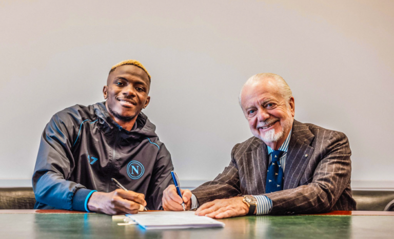 Nigeria striker Victor Osimhen signs new Napoli deal until 2026