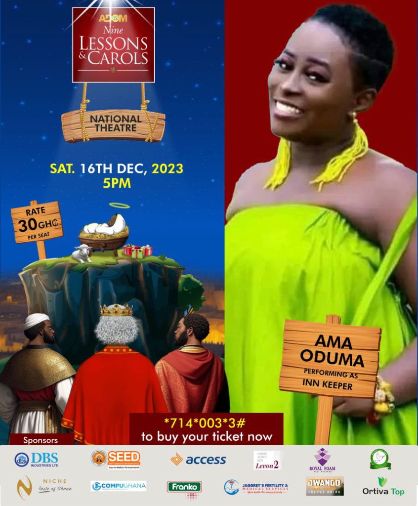 Adom Nine Lessons and Carols 2023 to illuminate National Theatre on December 16