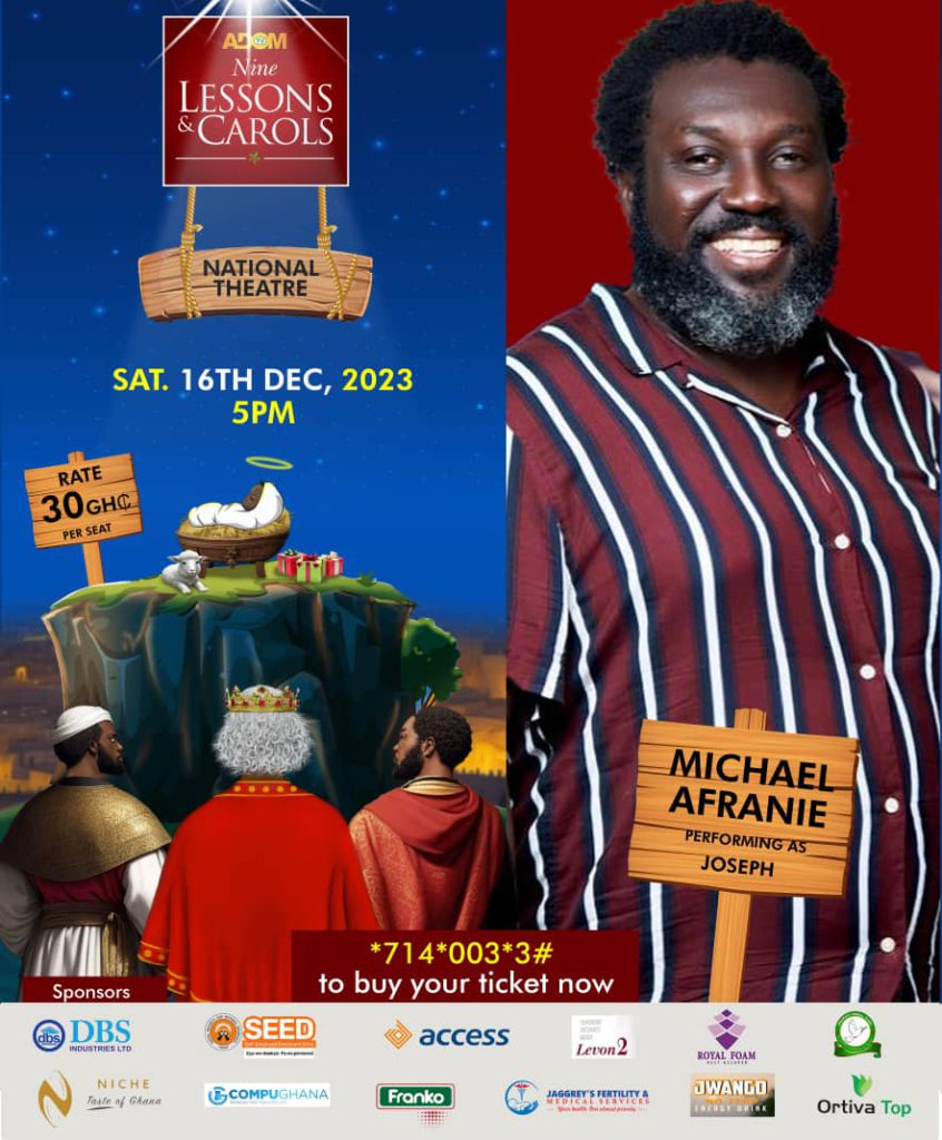 Adom Nine Lessons and Carols 2023 to illuminate National Theatre on December 16