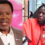 Ajagurajah (right) fires critics of the late TB Joshua (left)