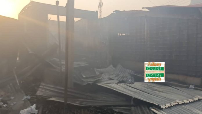 Kasoa new market fire
