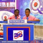 Prince Abugri on the right at NSMQ 2023 regional qualifiers