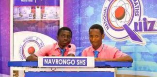 Prince Abugri on the right at NSMQ 2023 regional qualifiers