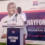 Hayford Siaw’s posters are defaced