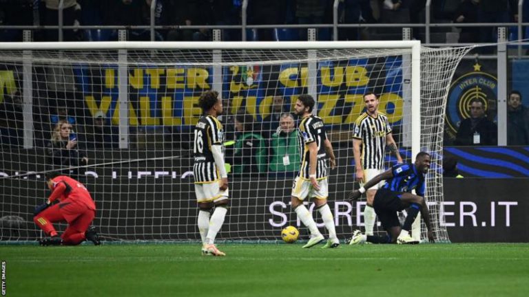 Inter beat Juventus to go four points clear at top of Serie A