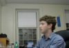 Mark Zuckerberg works in his Kirkland dorm room in 2004, following the launch of thefacebook.com.  Credit: Lowell K. Chow/The Harvard Crimson