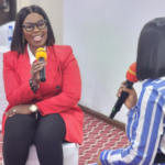 Mz Nana in an interview with Doreen Avio during her Meet the Press event that took place at AH Hotel and Conference, East Legon, Accra