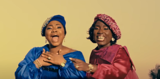 Mercy Chinwo and Diana Hamilton in "The Doing of the Lord" music video