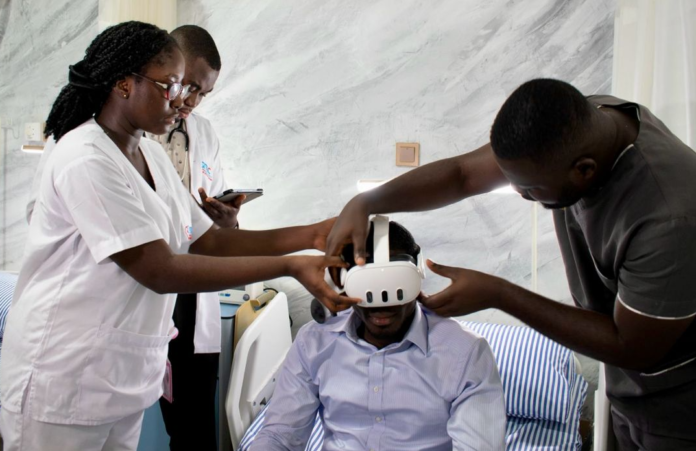Virtual reality therapy for medical treatment in Ghana