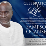Celebration of life: SAMPSON OCANSEY a.k.a  UNCLE SAM, CEO OF DE ICON EVENTS CENTER