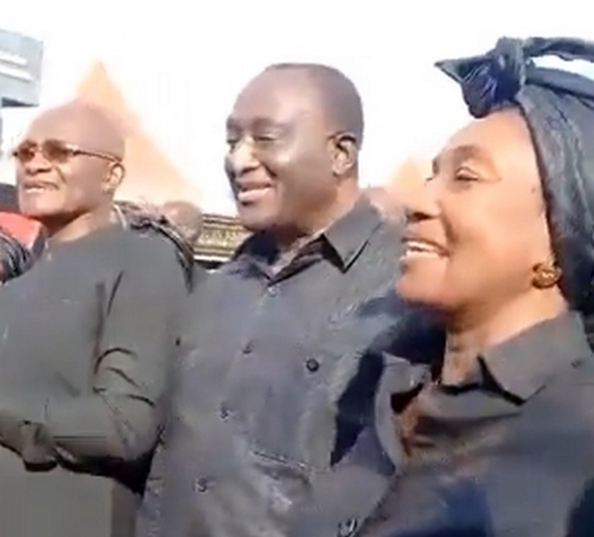 Kennedy Agyapong (L) Alan Kyerematen (M), Patricia Christabel Kyerematen (R)