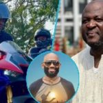 Ibrahim Mahama led a convoy of riders to pay their last respect to Papa Lee