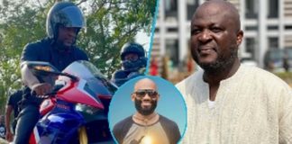 Ibrahim Mahama led a convoy of riders to pay their last respect to Papa Lee