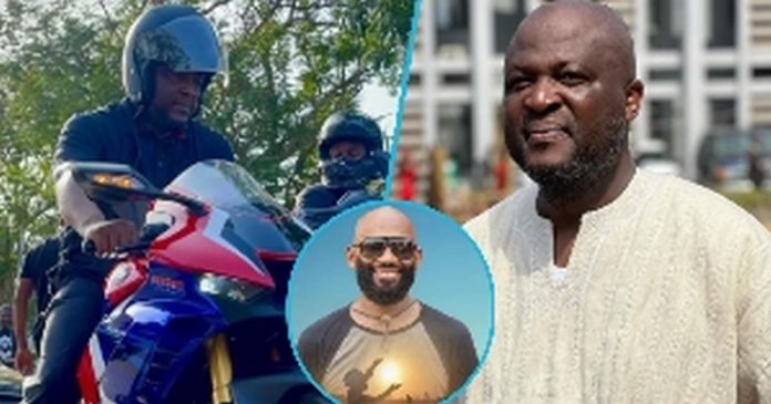 Ibrahim Mahama led a convoy of riders to pay their last respect to Papa Lee