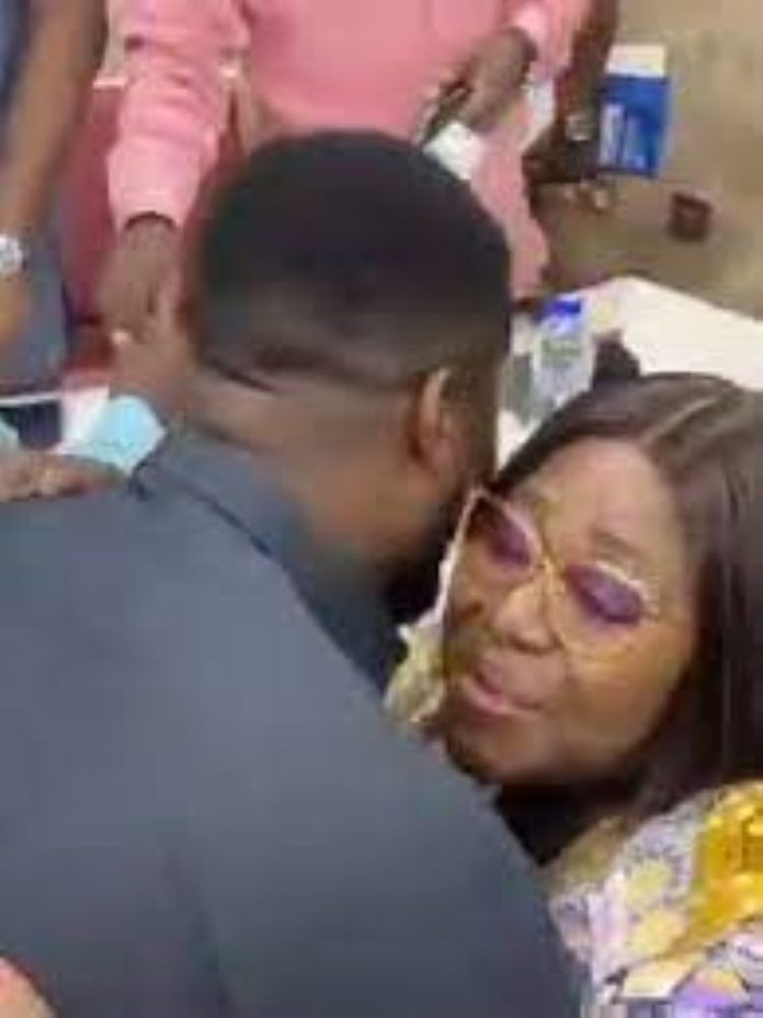 Asamoah Gyan and Chief of Staff
